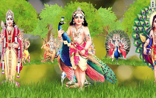 4D Lord Murugan Live Wallpaper Screen 3