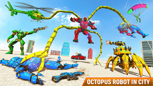 Octopus Robot Car - Robot Game apkdebit screenshots 12