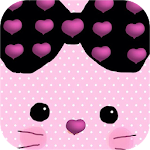 Cover Image of डाउनलोड Pink Bowknot Cute Kitty Theme 1.1.3 APK