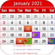 India Calendar 2020