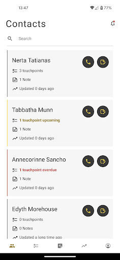 Android application PhoneRaise screenshort