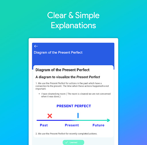 Screenshot of English Grammar: Learn & Test