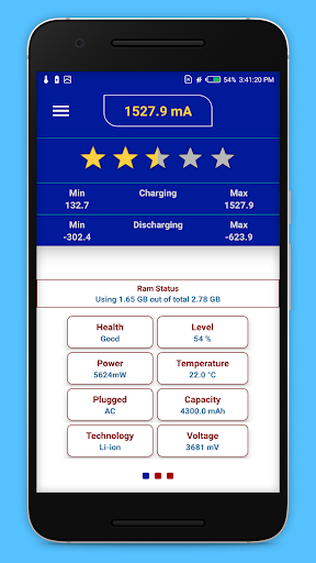 Android application Battery Ammeter screenshort