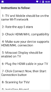 HDMI connector screen cast tv