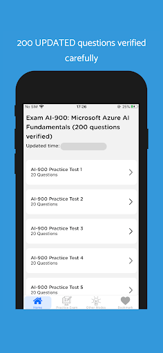 Android application Azure AI-900 Exam 2024 screenshort