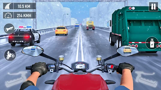 Motorcycle Traffic Racing Game