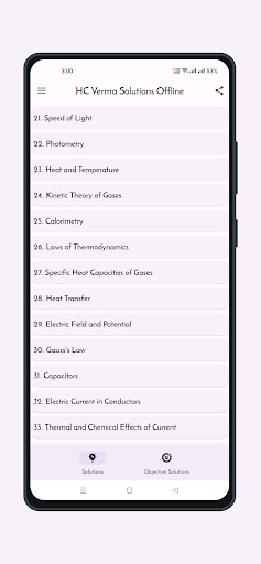 Android application HC Verma Solutions Offline screenshort