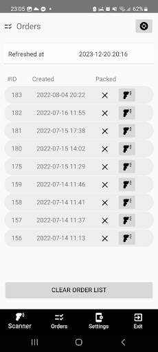 Order Picker Screen 2