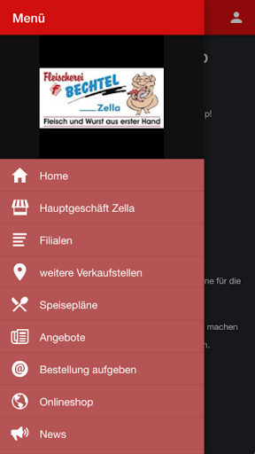Android application Fleischerei Bechtel screenshort