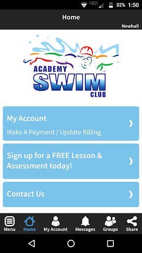 Academy Swim Club Screen 2