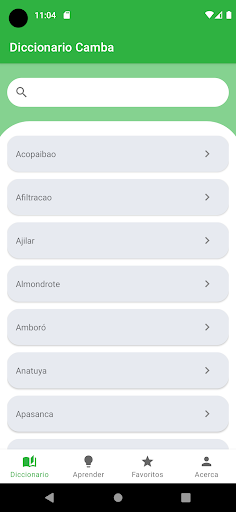 Diccionario Camba Screen 2
