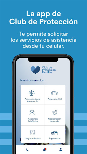 Android application Club de Protección screenshort