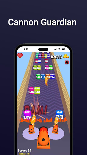 Android application Cannon Guardian screenshort