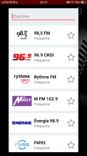 Android application Radio Canada screenshort