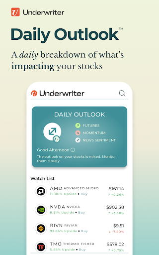 Android application Underwriter screenshort