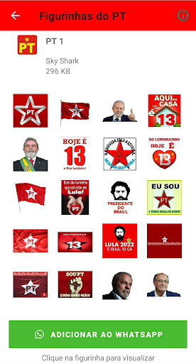 Android application Figurinhas do PT | LULA screenshort