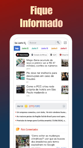 Visualização do aplicativo