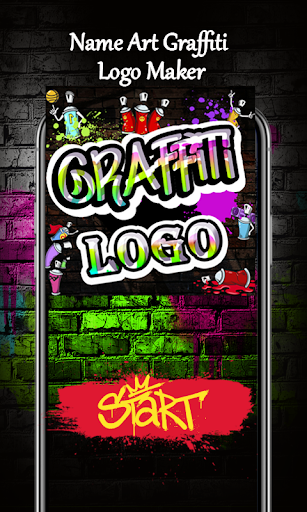 Android application Graffiti Logo Maker - Name Art screenshort