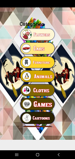Android application Image Matching Puzzle screenshort