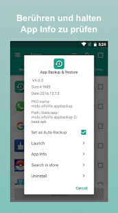 App Backup Restore Transfer Screenshot