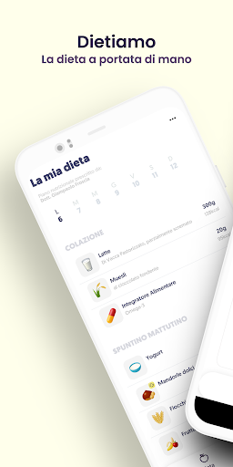 Android application Dietiamo screenshort