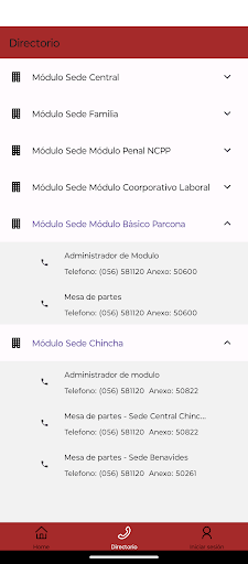 Corte Superior Ica Screen 3
