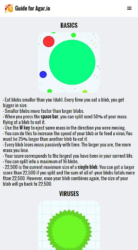 Android application Guide for Agar.io screenshort