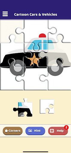Android application Cartoon Cars & Vehicles Puzzle screenshort