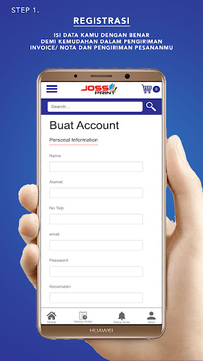 Android application Joss Print screenshort