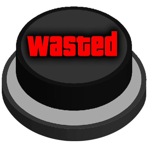 Wasted Prank Meme Button logo
