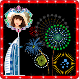 Dubai Firework Photo Frame icon