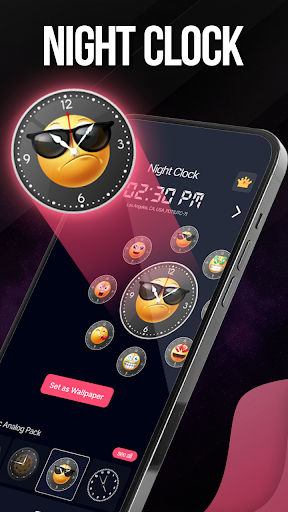Android application Alarm Clock: Smart Night Clock screenshort