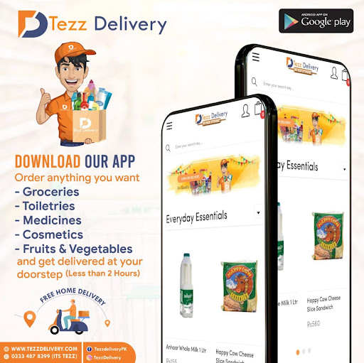 Android application Tezz Delivery screenshort