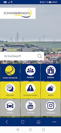 Android application Schwieberdingen screenshort