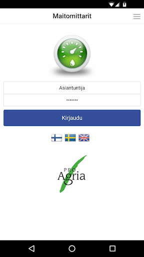Android application Maitomittarit screenshort