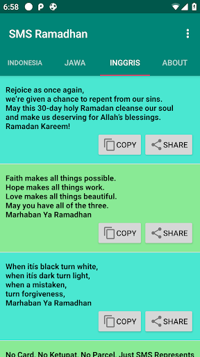 SMS Ramadhan 1442H Screen 3