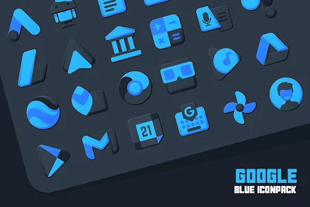 Atom Blue IconPack