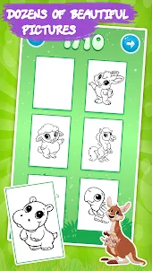 Coloring book Animals for kids