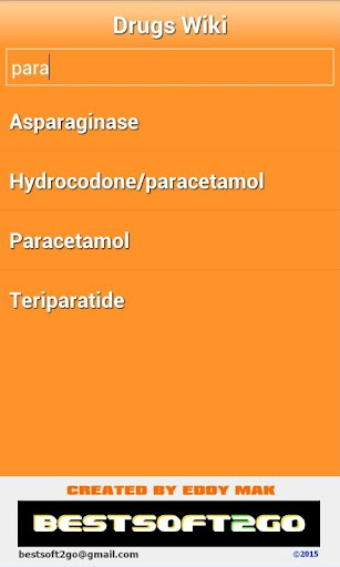Medicines Wiki (Drugs Wiki) Screen 2