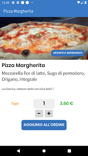 The Food App Screen 2
