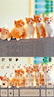 screenshot of Cute Kittens Keyboard Background