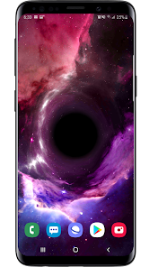 Captura de Pantalla 1 Black Hole Simulation 3D Live  android