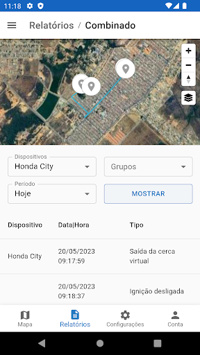 X9X Rastreamento Screen 2