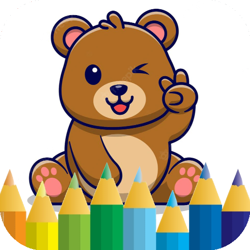 super bear - coloring book logo