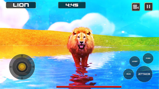 Captura 18 Lion Vs Tiger Wild Animal Simu android
