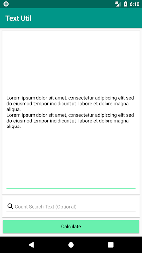 Text Util Screen 2