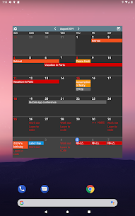 Calendar Widgets Premium Apk: Month Agenda calendar (Paid Features Unlocked) 7