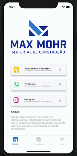 Android application Max Mohr - Fidelidade screenshort