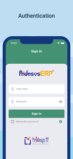Pridesys ERP Screen 2
