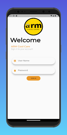 Android application ARM Cool Care Technician screenshort